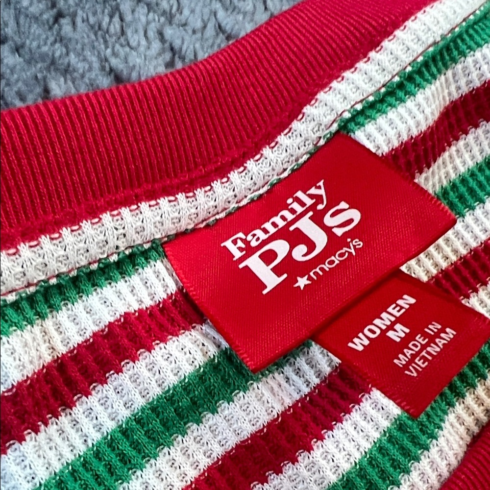 Striped Red and Green women’s Pajamas - Picture 2 of 5
